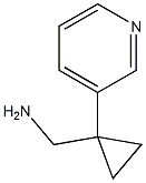1-(3-吡啶基)-环丙甲胺结构式