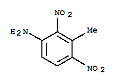 Structure of 3-methyl-2,4-dinitroaniline