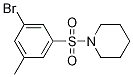 1-((3-Bromo-5-methylphenyl)sulfonyl)piperidine结构式