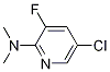 5-CHLORO-2-(N,N-DIMETHYLAMINO)-3-FLUOROPYRIDINE结构式
