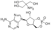 Structure of ADENOSINE 3:5-CYCLIC MONOPHOSPHATE TRIS SALT