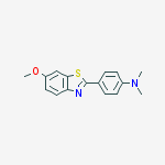 Structure of 4-(6-methoxy-1,3-benzothiazol-2-yl)-N,N-dimethylaniline