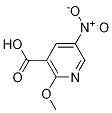 Structure of 2-METHOXY-5-NITRO-NICOTINIC ACID