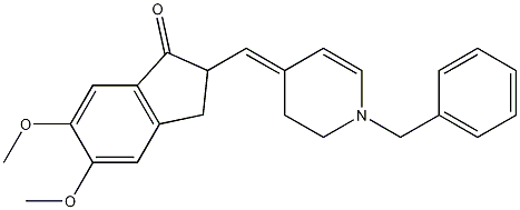 Structure of 1-Benzyl-4-(5,6-dimethoxy-1-oxoindan-2-yl)methylene-1,2,3,4-tetrahydropyridine