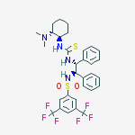 Structure of N-((1R,2R)-2-(3-((1R,2R)-2-(Dimethylamino)cyclohexyl)thioureido)-1,2-diphenylethyl)-3,5-bis(trifluoromethyl)benzenesulfonamide