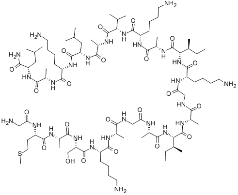 Structure of peptide-Gly-Leu-amide