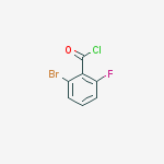 Structure of 2-BROMO-6-FLUOROBENZOYL CHLORIDE