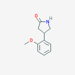 Structure of 2-Pyrrolidinone, 4-(2-methoxyphenyl)-