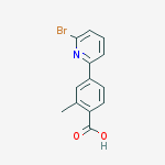 Structure of 4-(6-Bromo-pyridin-2-yl)-2-methyl-benzoicacid