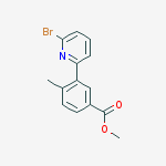 Structure of 3-(6-Bromo-pyridin-2-yl)-4-methyl-benzoicacidmethylester