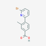 Structure of 4-(6-Bromo-pyridin-2-yl)-3-methyl-benzoicacid
