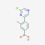 Structure of 4-(6-Chloro-pyrazin-2-yl)-3-methyl-benzoicacid