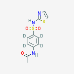 Structure of N-ACETYLSULFATHIAZOLE-D4