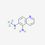 Structure of 5-AMINO-6-METHYLAMINO-D3-QUINOLINE