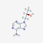 6-氨基-ALPHA-(三氘甲基)-9H-嘌呤-9-乙醇-ALPHA,BETA,BETA-D3结构式