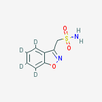 Structure of 1,2-BENZISOXAZOLE-3-METHANESULFONAMIDE-D4