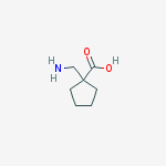 1-(AMINOMETHYL)CYCLOPENTANECARBOXYLIC ACID 95%结构式