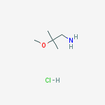 Structure of 2-methoxy-2-methylpropan-1-amine,hydrochloride