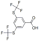 Chemical structure of 3,5-Bis(trifluoromethylthio)benzoic acid