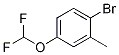 Structure of 1-BROMO-4-(DIFLUOROMETHOXY)-2-METHYLBENZENE