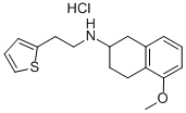 N-(1,2,3,4-四氢-5-甲氧基-2-萘基)-2-噻吩乙胺盐酸盐结构式