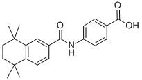 Structure of 4-[(5,6,7,8-TETRAHYDRO-5,5,8,8-TETRAMETHYL-2-NAPHTHALENYL)CARBOXAMIDO]BENZOIC ACID