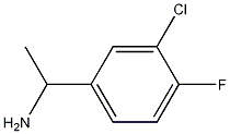 Benzenemethanamine, 3-chloro-4-fluoro-.alpha.-methyl-结构式
