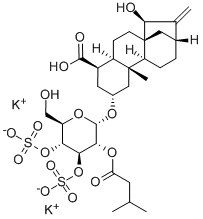 Structure of ATRACTYLOSIDE POTASSIUM SALT