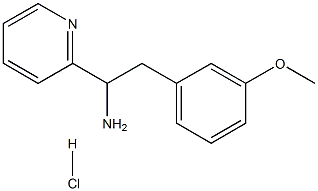2-(3-METHOXYPHENYL)-1-(PYRIDIN-2-YL)ETHANAMINE HYDROCHLORIDE结构式
