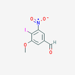 Structure of 3-Methoxy-4-iodo-5-nitro-benzaldehyde
