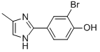 Structure of 2-BROMO-4-(4-METHYL-1H-IMIDAZOL-2-YL)-PHENOL
