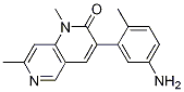 Structure of 3-(5-amino-2-methylphenyl)-1,7-dimethyl-1,6-naphthyridin-2(1H)-one