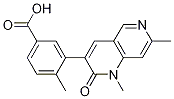 Structure of 3-(1,7-dimethyl-2-oxo-1,2-dihydro-1,6-naphthyridin-3-yl)-4-methylbenzoic acid