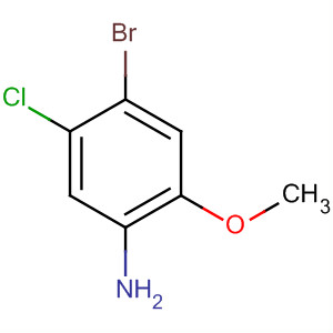 4-溴-5-氯-2-甲氧基苯胺结构式