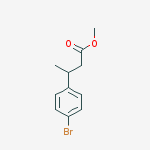 Structure of methyl 3-(4-bromophenyl)butanoate