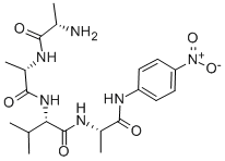 Structure of ALA-ALA-VAL-ALA P-NITRO-ANILIDE