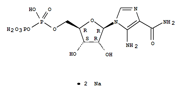 Structure of AICAR diphosphate, sodium salt