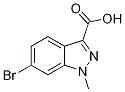 Structure of 6-bromo-1-methylindazole-3-carboxylic acid