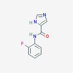 Structure of N-(2-fluorophenyl)-1h-imidazole-4-carboxamide