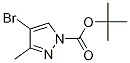 Chemical structure of 1-BOC-4-Bromo-3-methylpyrazole