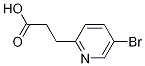 Structure of 3-(5-broMopyridin-2-yl)propanoic acid