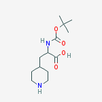 Structure of 2-(N-Boc)amino-3-(piperidin-4-yl)propionic acid