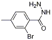 Structure of Benzoic acid, 2-bromo-4-methyl-, hydrazide