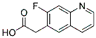 Structure of 2-(7-fluoroquinolin-6-yl)acetic acid