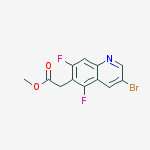Structure of Methyl 2-(3-bromo-5,7-difluoroquinolin-6-yl)acetate