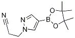 4-(4,4,5,5-四甲基-1,3,2-二噁硼烷-2-基)-1H-吡唑-1-丙腈结构式