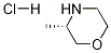 Structure of Morpholine, 3-methyl-, hydrochloride (1:1), (3S)-