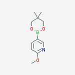 Structure of 5-(5,5-DIMETHYL-1,3,2-DIOXABORINAN-2-YL)-2-METHOXYPYRIDINE