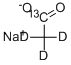 Structure of SODIUM ACETATE-1-13C-2-D3