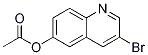 Structure of 3-bromoquinolin-6-yl acetate